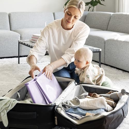 Stokke Flexi Bath, Lavender - 64 x 24 x 34 cm - Foldable Baby Bath for Newborns & Babies - Lightweight, Durable & Easy to Store - Convenient to Use at Home or When Traveling