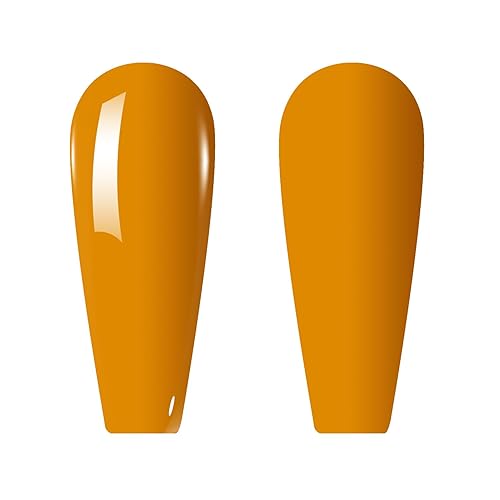 Miniatura 2 de Vishine Esmalte de uñas de gel de 0.5 onzas líquidas, color amarillo otoño, para remojar UV LED, esmalte de uñas de gel de larga duración, arte de