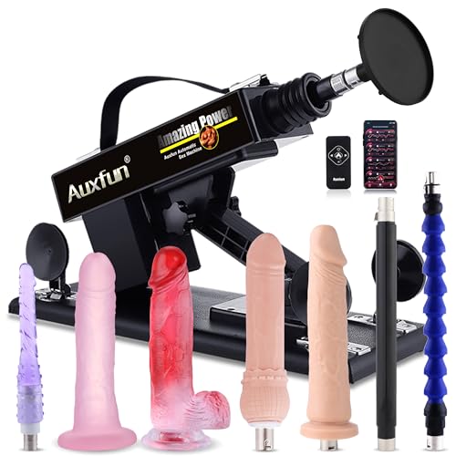 Automatische Dildo-Maschine mit Schubkraft und APP-Steuerung Sexspielzeug für Erwachsene Einstellbare Liebesmaschine mit 8 Aufsätzen 3XLR-Anschluss Realistischer Dildo
