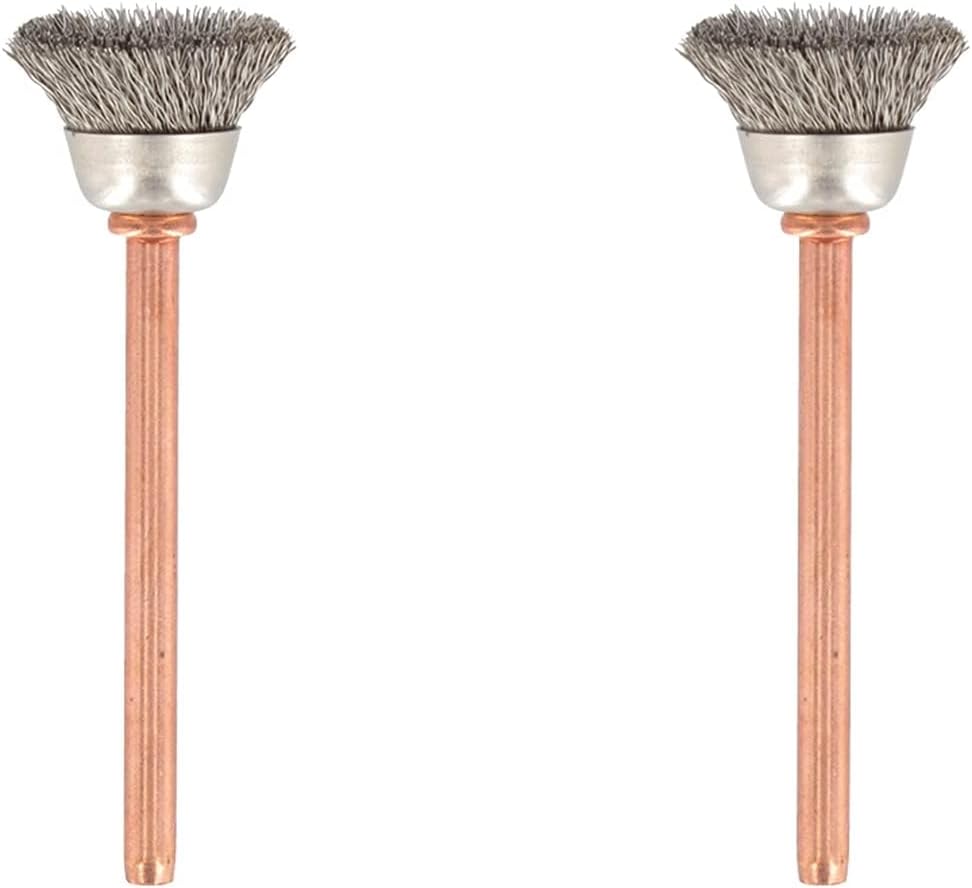 Dremel 531-02 Stainless Steel Brushes (2 Pack), 1/2" Diameter