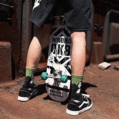 HSELL Mens Famous Painting Art Printed Dress Socks Crazy Colorful Pattern Fun Crew Cotton Socks3
