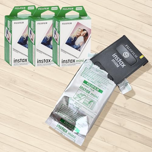 Image of Fujifilm Instax Mini 8 Camera Accessory KIT Includes - Fuji Instant Film Sheets Premium Over 60 PCS Bundle Instax Mini 8 Films (60 Sheets)