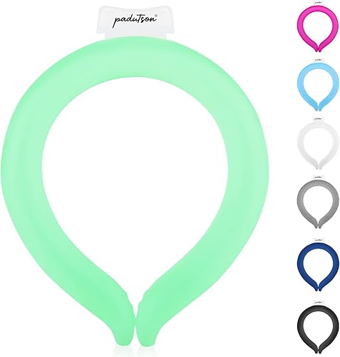 Tubo de enfriamiento para el cuello, enfriador de cuello de hielo reutilizable, envolturas de enfriamiento para exteriores e interiores, alivio de