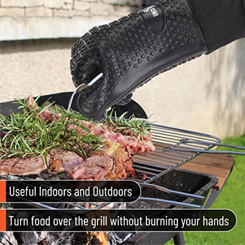 Unco- Grill Gloves, Silicone Gloves Heat Resistant, Oven Gloves, Bbq Gloves, Meat Gloves, Barbecue Gloves, Grilling Gloves, Meat Gloves For Pulling Meat, Grill Gloves For Outdoor Grill, Grill Mitts #TOP6