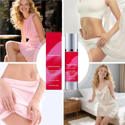 Crema Agli Estrogeni Vaginali, 50 G Di Crema Naturale Per Le Zone Intime - Idratante Viso Giorno E Notte Con Collagene, Ripristina L'elasticità E Supporta Il Collagene - 6