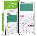 Franklin Scientific Graphing Calculator with 3 Operating Modes - Scientific Calculator Includes 20 Built-in graphs - Ideal for Beginner and Advanced Courses with Protective Cover - White