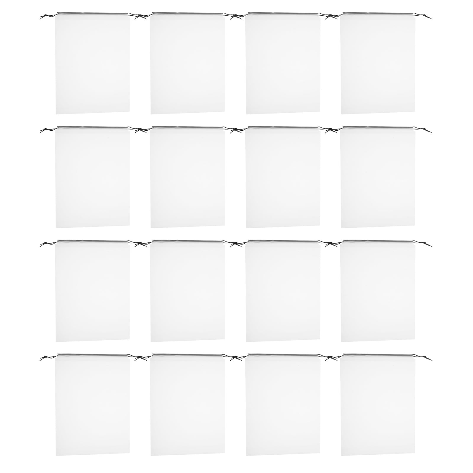 VANZACK Bolsa de Viaje Transparente para Zapatos 30x40 Cm Cordón, 40 Unidades Reutilizables a Prueba de Polvo, Almacenamiento Portátil para Calzado y Accesorios de Viaje