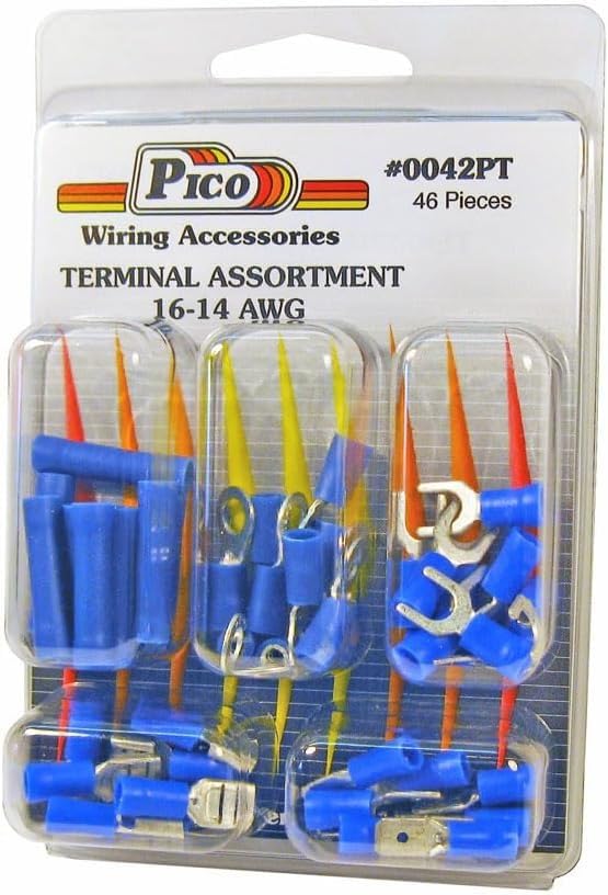 Pico 0042PT 46 Piece 16-14 AWG Butt Connector and Assorted Terminal Kit