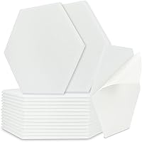 Vista 10 de BXI Absorbedor de sonido, paquete de 16 paneles autoadhesivos de absorción acústica de 12 x 12 x 0.4 pulgadas, paneles de absorción de sonido