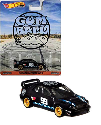Hot Wheels Subaru Impreza WRX Black miniature Gum Ball Booo Premium