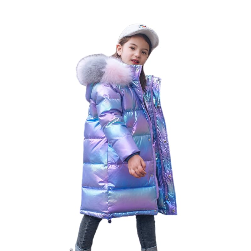 Lengender Doudoune Surface Brillante Manteau Fille Chaud Blouson Hiver Automne Parka à Capuche...