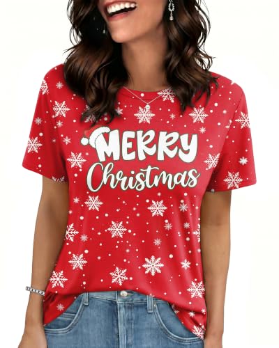 GAYHAY T Shirts for Women Short Sleeve Spring Summer Tops Soft Basic Tees