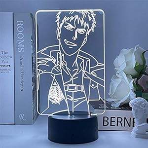 Anime Attack on titanium 3D-lamp lamp voor slaapkamer decoratie kinderen cadeau Attack on titanium LED nachtlampje FDJHG