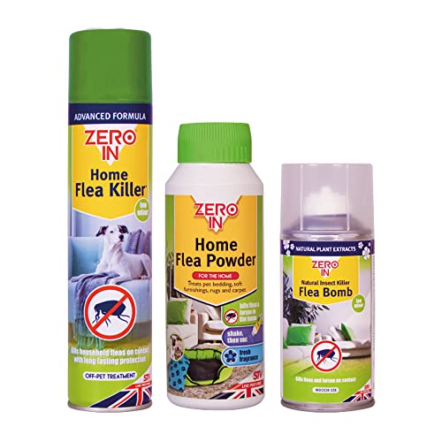 Zero In All-In-One Flea Killer Kit. Lasting Control, Prevent Reinfestations. Kills Fleas - Image 2