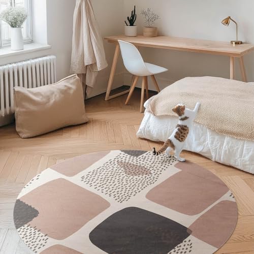 Tapis de sol vinyle ø70 cm durable et élégant avec finition style teinture
