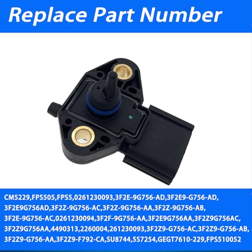 Dingtong ZH-5S7254 Fps5 Fuel Rail Injection Pressure Sensor Replaces 3F2Z9G756Ac 0261230093 Compatible thumb #2