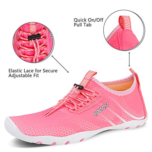Image of Water Shoes Mens Womens Beach Swim Shoes Quick-Dry Aqua Socks Pool Shoes for Surf Yoga Water Aerobics