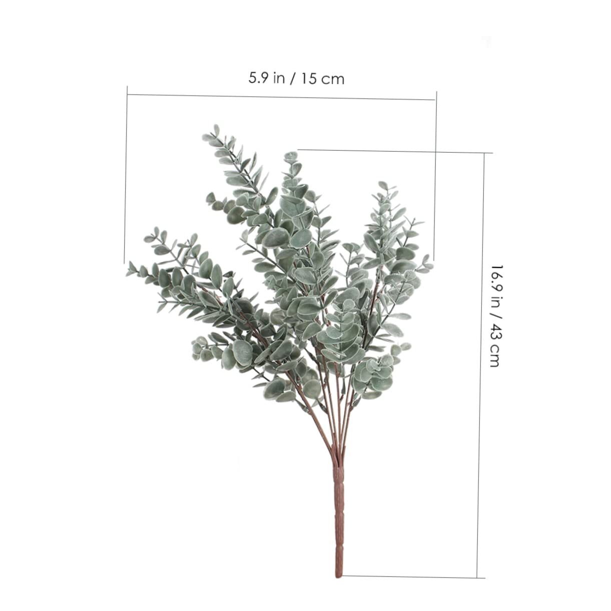 PRETYZOOM 2 Set Foglie Di Eucalipto Simulate Fake Plants Green Natural Gambo Di Arbusti Fogliari Bosso Artificiale Gambi Di Foglie Finte Finti Plettri Di Eucalipto Plastica 2 Pezzi * 2