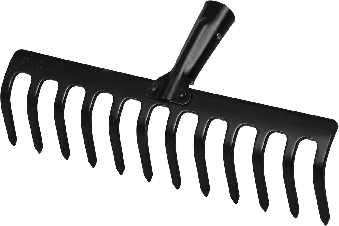 FALCON FGR-12 Garden Rake 12-Teeth Metal Head for Loosening Soil Gathering Leaf Leveling Land Agriculture Farming Gardening Tool (Pack of 1, Without Handle)