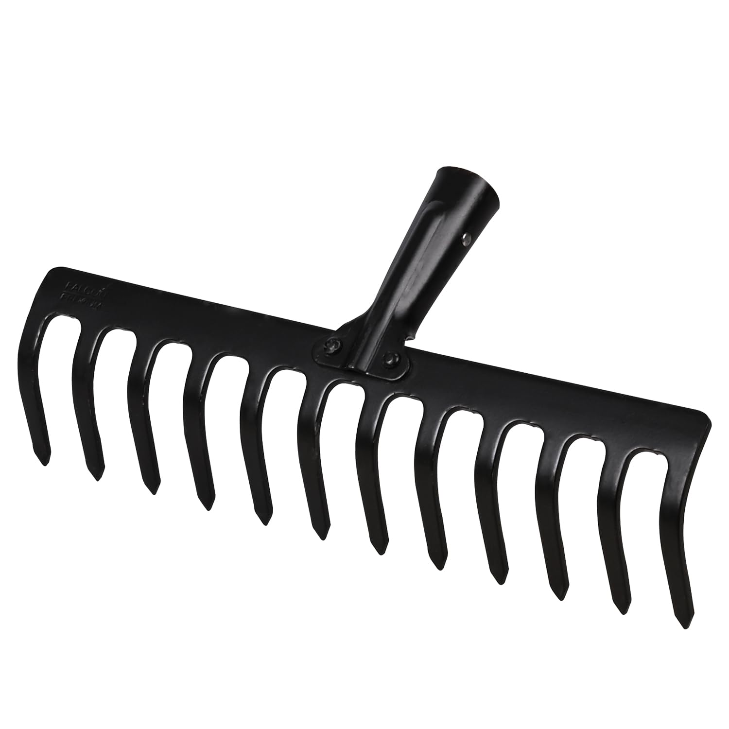 FALCON FGR-12 Garden Rake 12-Teeth Metal Head Without Handle for Loosening Soil Gathering Leaf Leveling Land Agriculture Farming Gardening Tool