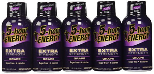 3 X 24 : 5-Hour Energy Extra Strength Nutritional Drink, Grape, 1.93 oz