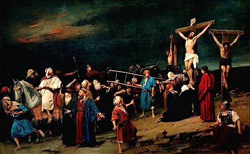 Gólgota de Mihály Munkácsy lienzo mural de alta fidelidad para pared