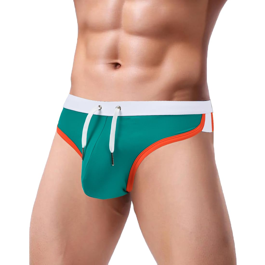 ZUOLAIYIN Badehose Herren Eng Kurz Badeshorts mit Tunnelzug Schwimmhose Badeslip Schwimmwear Männer Bikini Slip