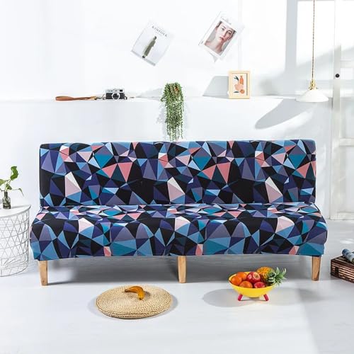 Protège canapé sans accoudoir extensible stretch imprimé pour salon 160-190cm - 2