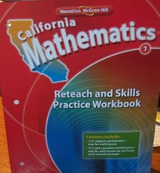 Paperback California Mathematics Reteach and Skills Practice Workbook Grade 1 Book