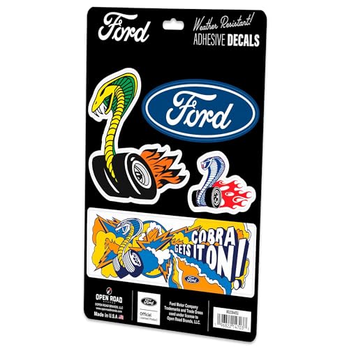Ford Cobra Adhesive Vinyl Decals - Fun Set of Ford Cobra Stickers for Car, Laptop or Water Bottle - Image 3