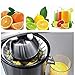 UYZ Spremiagrumi in Acciaio Inossidabile Arancione 160 W Set Elettrico al Limone Spremiagrumi in Alluminio pressofuso Maniglia per Uso Domestico a Basso consumo Nero