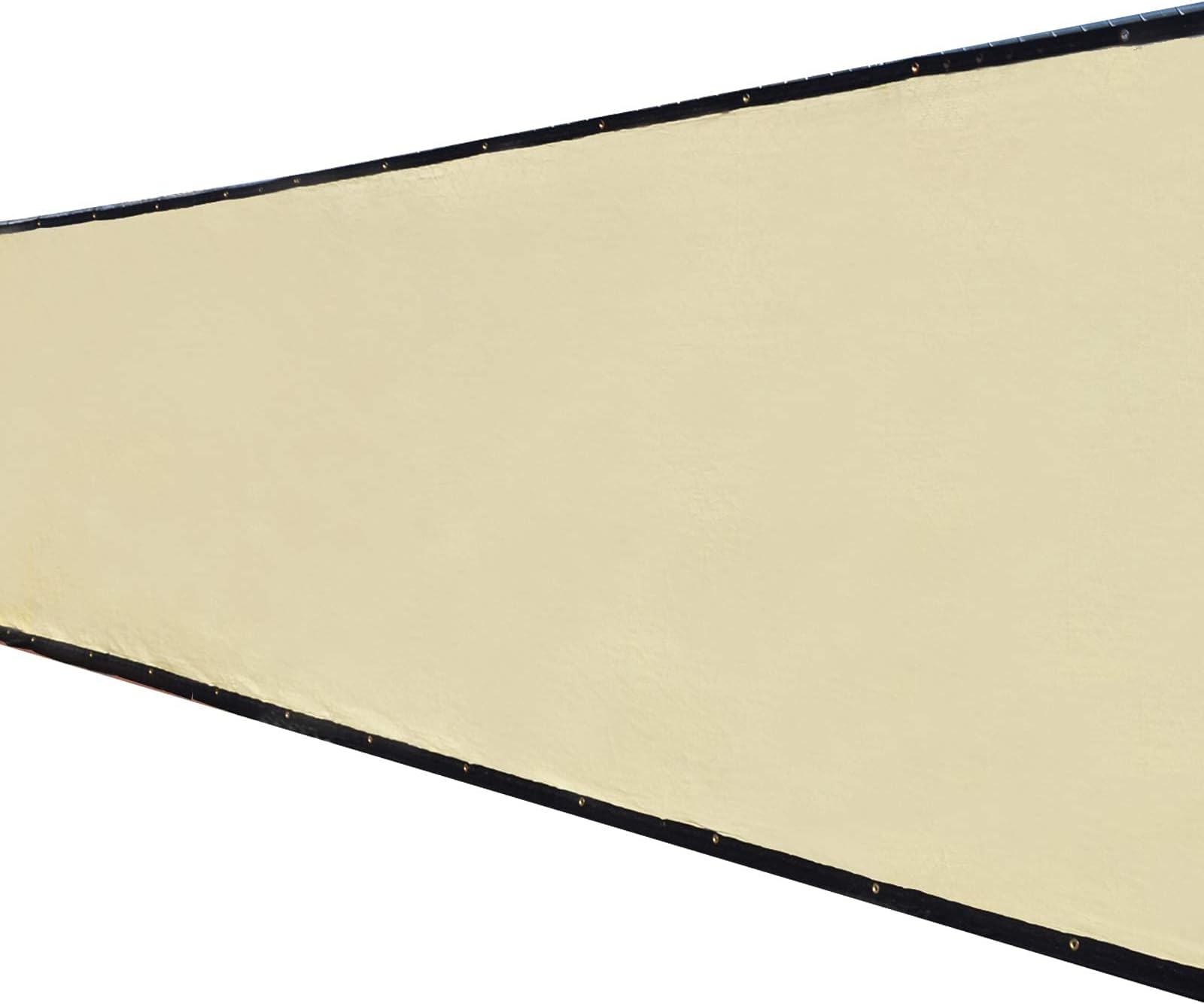 Fence4ever 8'x50' 3rd Gen Tan Beige Fence Privacy Screen Windscreen Shade Cover Mesh Fabric (Aluminum Grommets) Home, Court, or Construction