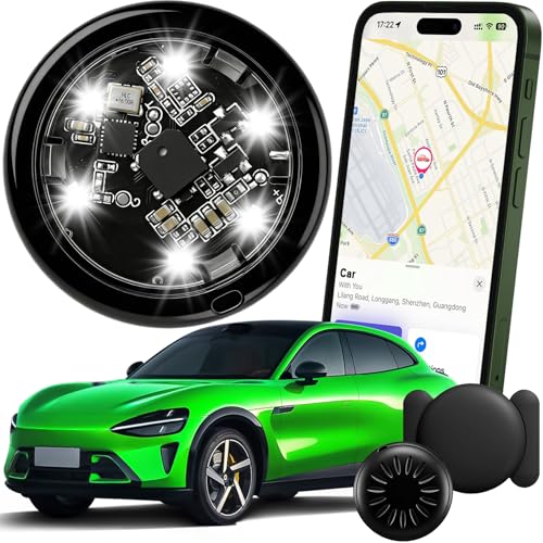 Image of Mini GPS Tracker for Vehicles, 2026 New LED Tracking Device for Vehicles, Hidden Car GPS Tracker Device for Vehicles (iOS), Real-Time Car Tracker Device No Subscription No Monthly Fee for Car, Trucks