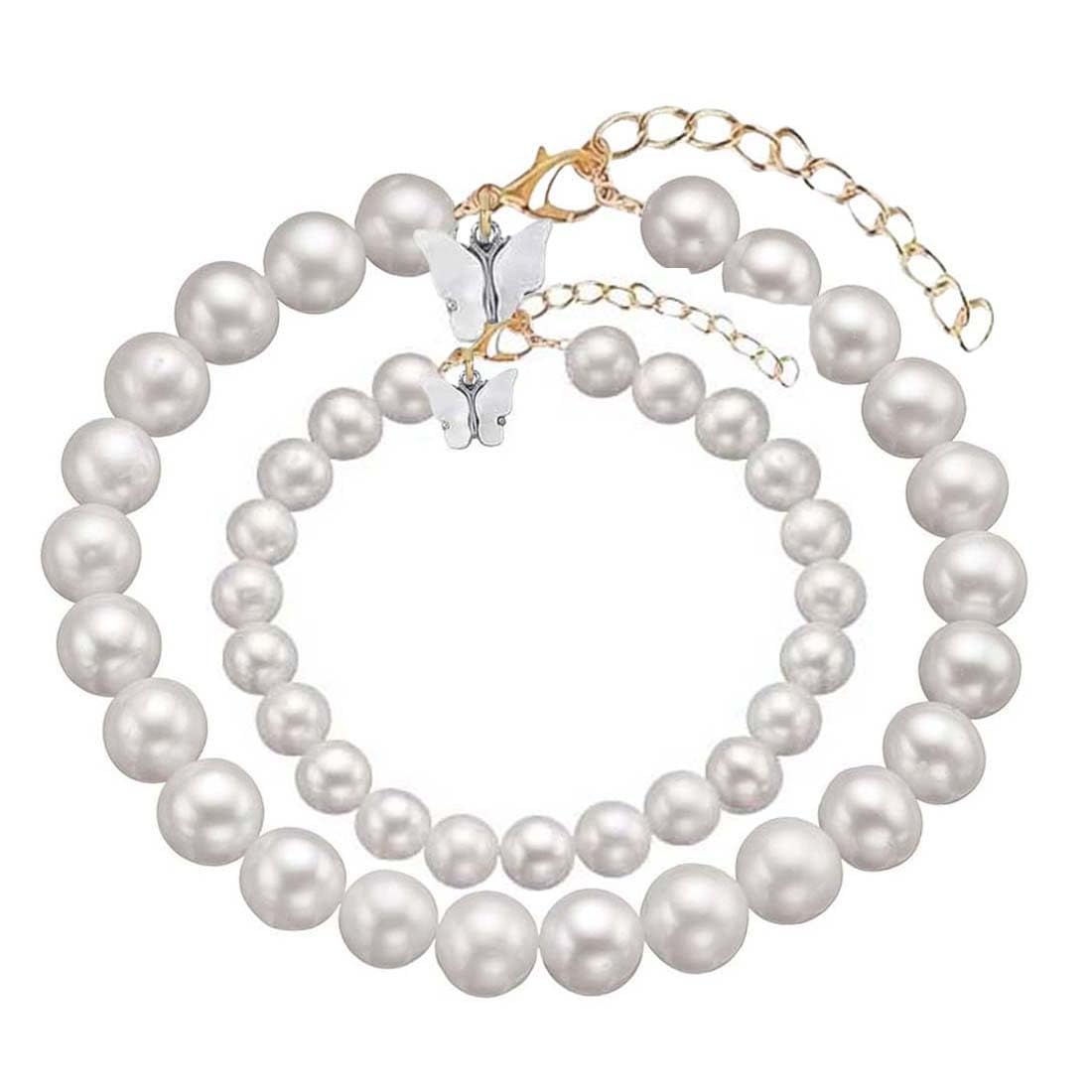 SORELLAZ Womens & Girls (Mother Daughter) Butterfly Pearl Bracelet: Pack of 2 (SR/FAJEWLK21-L94GW) (B0CY9Y4TB1) Amazon Price History, Amazon Price Tracker