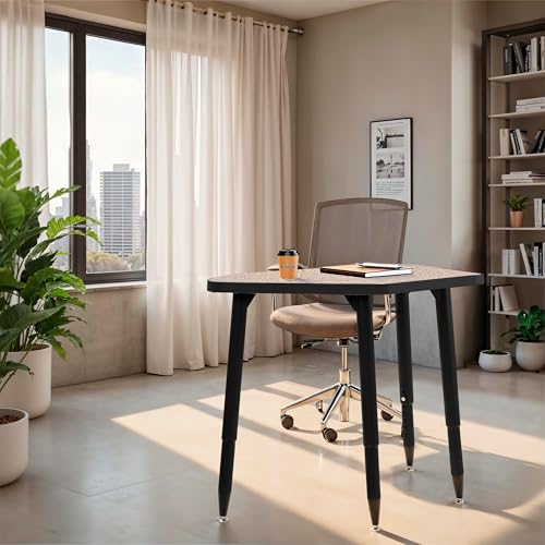 Image of Adapte Commercial Classroom Activity Table - 24 inch x 36 inch Rectangle, ADA Compliant Tapered Legs with Glides & Casters, Adjustable Height 22-34 inch Wheelchair Accessible, School & Office Furniture