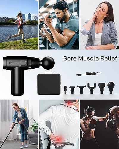 image for LINGTENG Massage Gun Mini, Portable Mini Massage Gun with 10 Speeds 