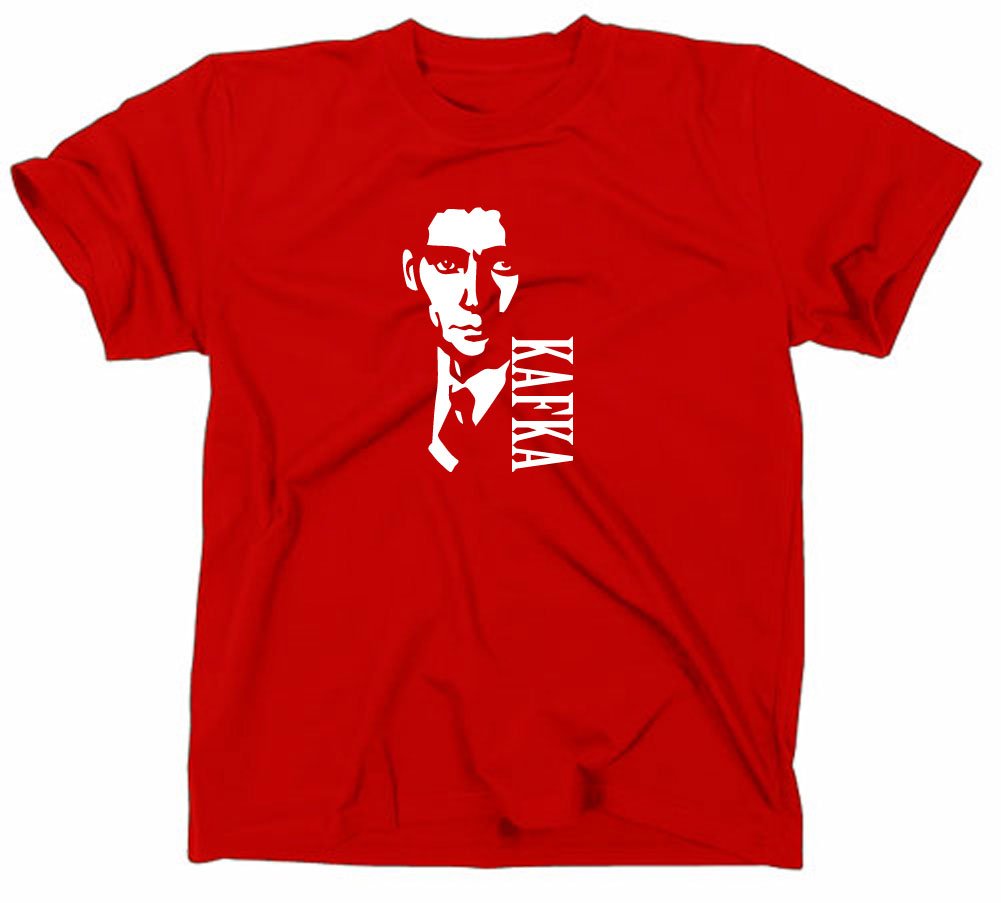Styletex23 Men's Red Franz Kafka T-Shirt, M
