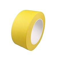 Vista 1 de 2 Inch Yellow Wide Masking Tape, Yellow Painters Tape for Home, Office, School Stationery, DIY Art, Crafts, Labeling (2 Inch X 55 Yard)