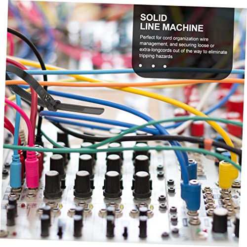 Uonlytech 400 Peças De Braçadeira Preta Botão De Pressão 100 Peças Pa66