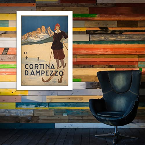 Poster Cortina d'Ampezzo encadré extra large sans reflets - 6
