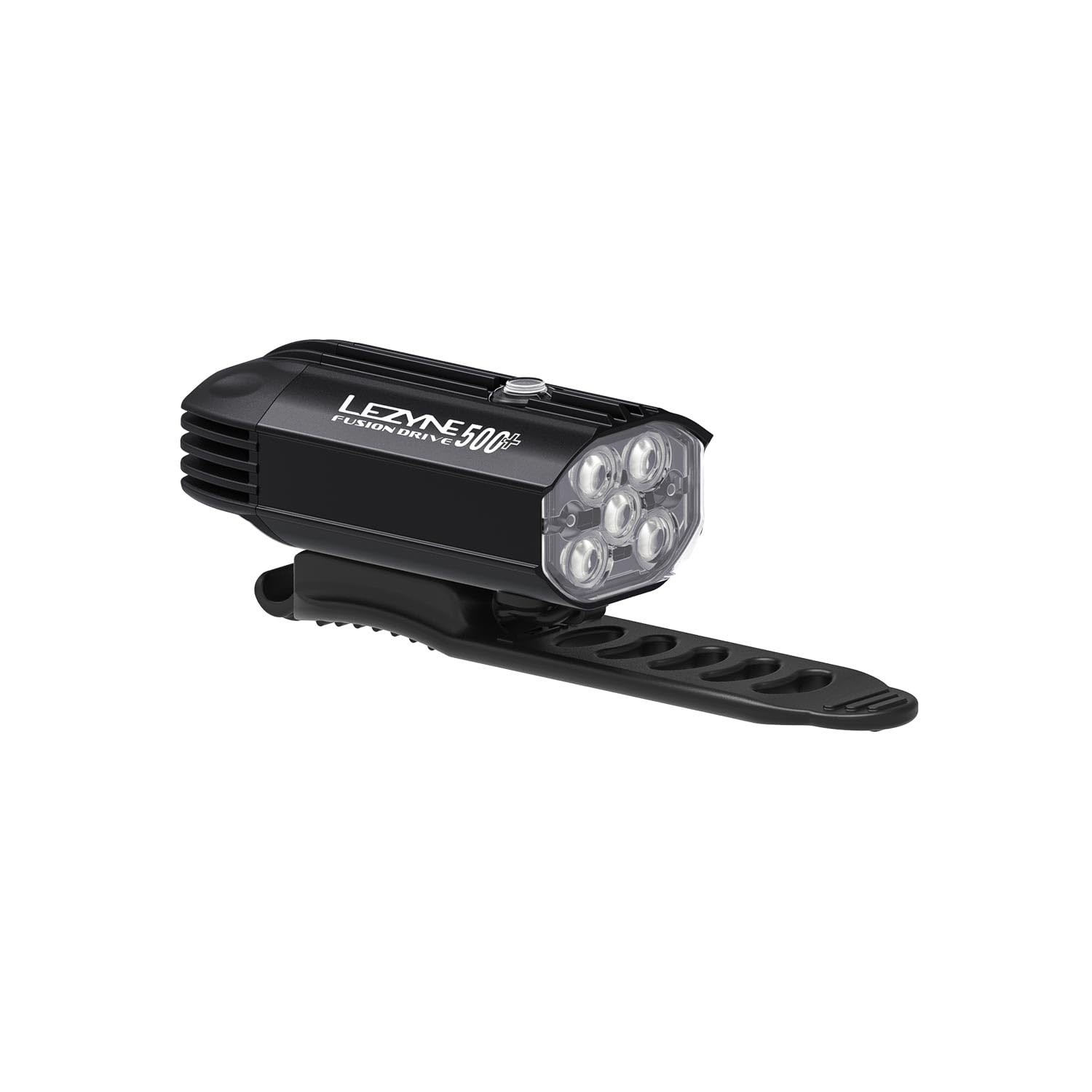 LEZYNEFusion Drive Front Bicycle Light - Durable IPX7 Waterproof USB-C Rechargeable LED Bike Headlight with 3 Solid & 3 Flash Modes - Integrated Silicone Rubber Strap Mount - 500/600 Lumen Options