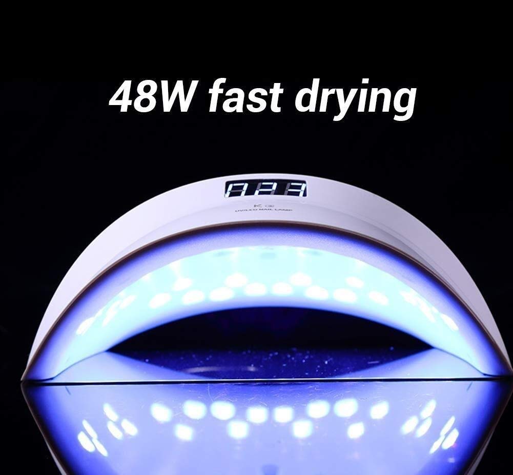 Lampada per Unghie con sensore Automatico UV LED, Lampada per Unghie in Gel, Lampada per polimerizzazione, asciugatrice per Unghie, 48 W, con Strumenti per Pedicure e Nail Art Keep it in Mind