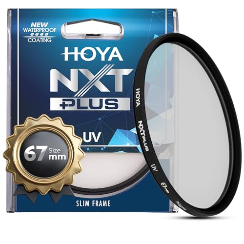 Hoya NXT Plus 67mm UV Filter Schott B270 Clear Glass with 10-Layer HMC Multi-Coating for 98% Light Transmission Waterproof Top-Coat Aluminum Frame - Camera Lens Filter for Sharp Clear Images