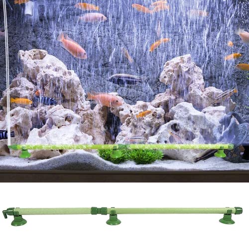 Achengqi 2 Piezas Tubo de Piedra de Aire Acuario Tubo de Burbujas de Aire de Tanque Tubo de Piedra de Aire de Pared de Acuario Tubos de Burbujas de Acuario con Ventosa (Verde) Cover