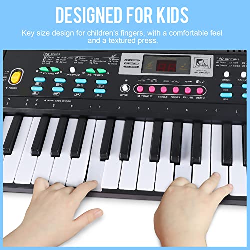 Clavier Numerique 61 touches, FOXSPORT, Piano Enfant, Clavier Electronique Portable avec Support de Partition et Microphone, Cadeau pour garçons et filles - Les Beatles, Paul McCartney, John Lennon, RIngo Starr, George Harrison Clavier Numerique 61 touches, FOXSPORT, Piano Enfant, Clavier Electronique Portable avec Support de Partition et Microphone, Cadeau pour garçons et filles – Image 4