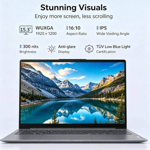 Image of Lenovo IdeaPad Slim 3 Laptop, Intel Core i7 (10-Core), 15.3 inch WUXGA Display 1920x1200, 24GB RAM, 1TB PCIe SSD, Wi-Fi 6, Windows 11, Numeric Keypad, Copilot AI, Business & Home Office Laptop