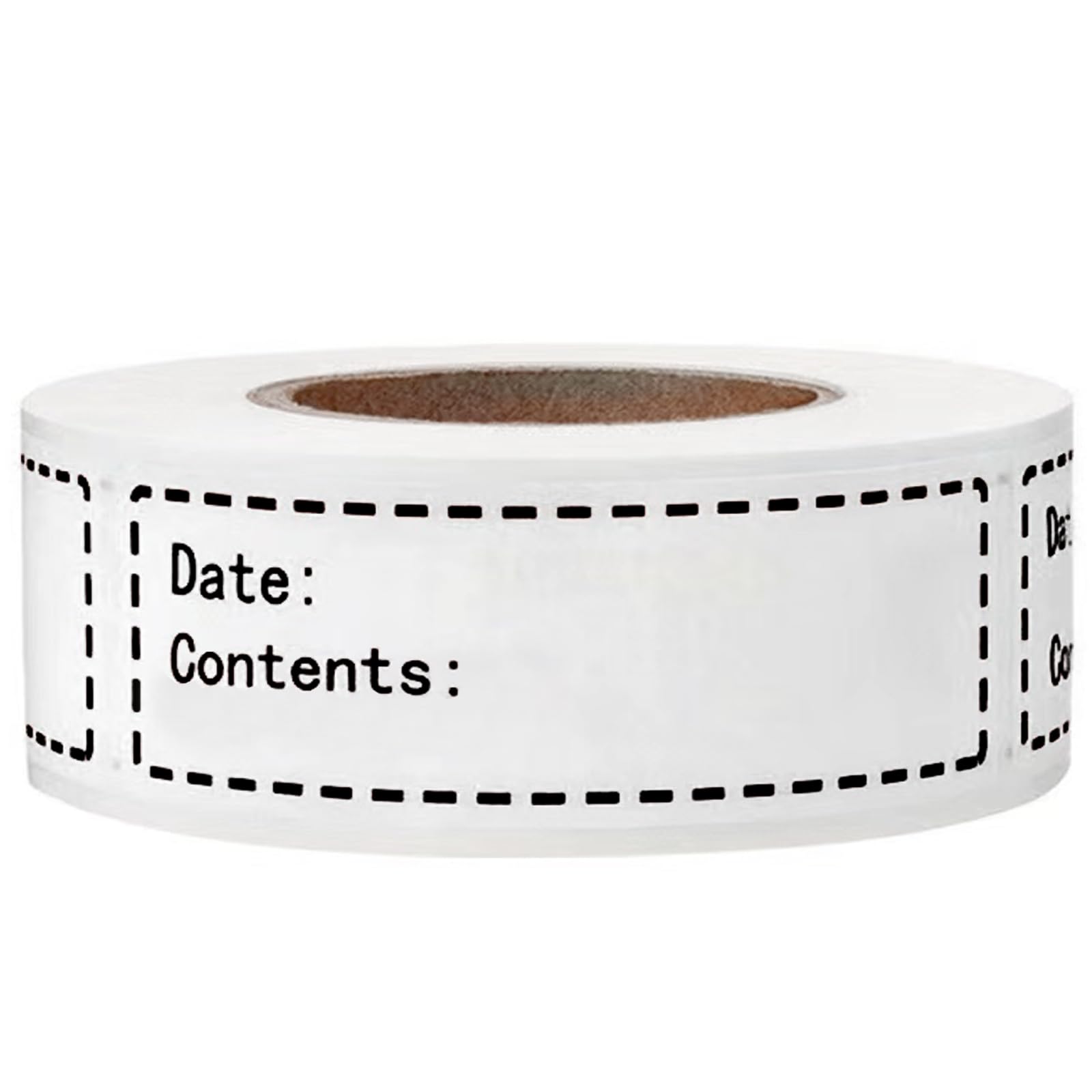 600pcs Removable Freezer Labels,1x3 Inch Food Storage Stickers Containers Date Stickers,Easy Clean and Write On Refrigerator Freezer Paper Label,No Residue,for Kitchen,Restaurants,Markets（Black）