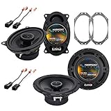 Harmony Audio HA-R46 Compatible with Jeep Wrangler 1997-2006 Factory Rhythm Series 4x6 Replacement 120W Speakers and HA-R65 Car Stereo 6.5