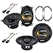 Compatible with Jeep Wrangler 1997-2006 Factory Speaker Replacement Harmony R46 R65 Package