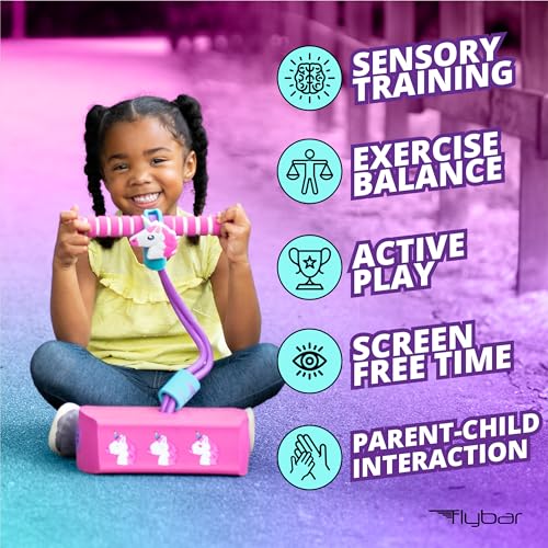 Image of Flybar My First Foam Pogo Jumper for Kids Fun and Safe Pogo Stick for Toddlers, Durable Foam and Bungee Jumper for Ages 3 and up, Supports up to 250lbs (Unicorn)